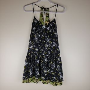 Princess Vera Wang Floral Flounce Hem Dress, sz XS